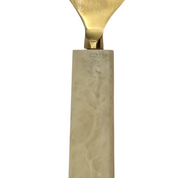White Resin Bottle Opener - Gold Stainless Steel & Resin Handle | Compact & Stylish Bar Tool
