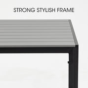 FORTIA 7pc Outdoor Dining Furniture Set, Table and Chairs Setting for Outside