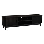 Dusk Ribbed Black Entertainment Unit