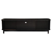 Dusk Ribbed Black Entertainment Unit