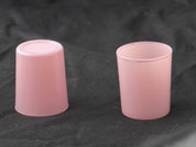 10 Pack Blush Pink Glass Votive Tealight Candle Holders House Party Cenrepiece Xmas Wedding Decor Glass Candlestick Party Decorations Bridal Valentines Event