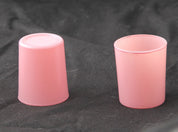 20 Pack Blush Pink Glass Votive Tealight Candle Holders House Party Cenrepiece Xmas Wedding Decor Glass Candlestick Party Decorations Bridal Valentines Event