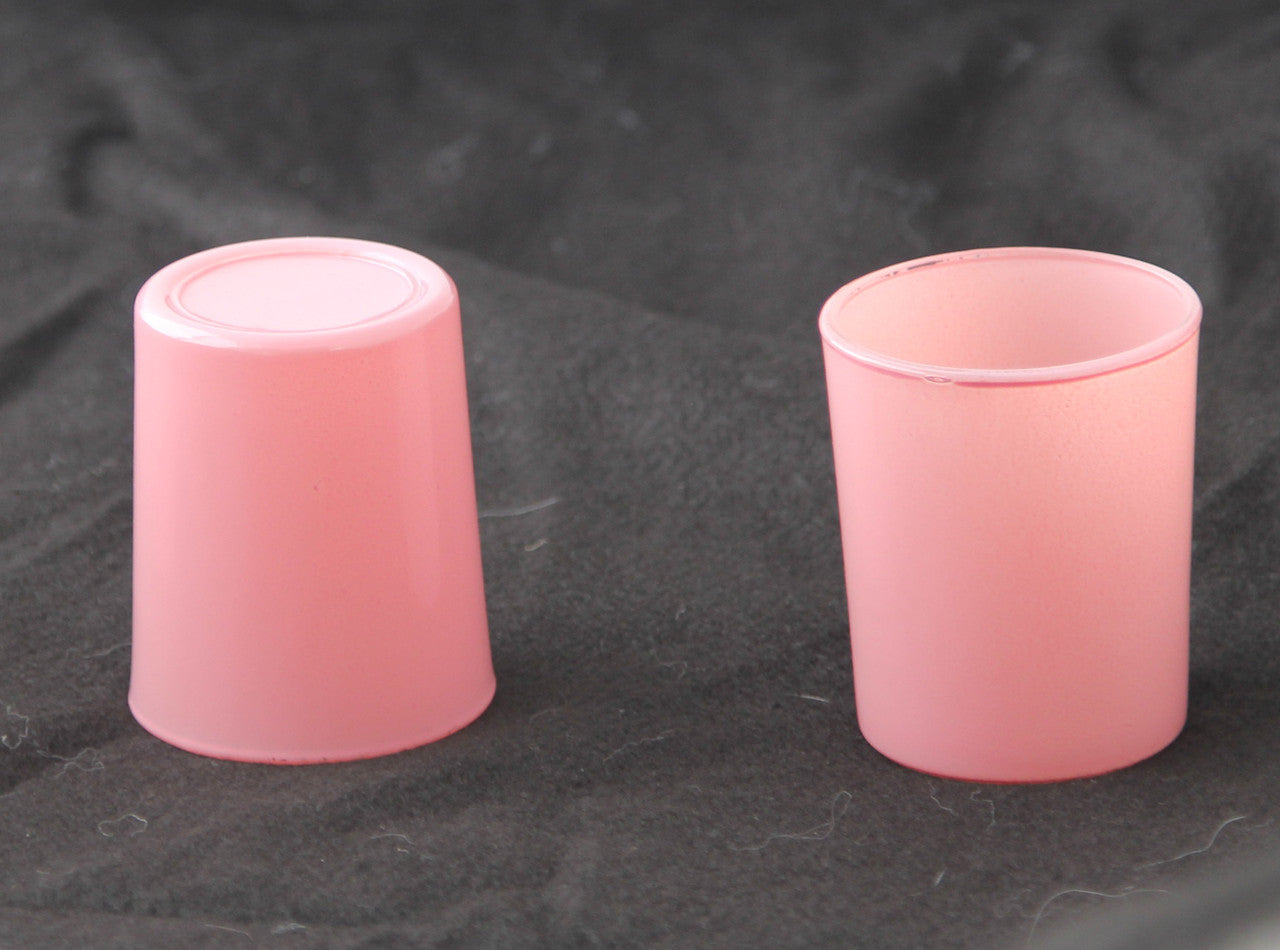 20 Pack Blush Pink Glass Votive Tealight Candle Holders House Party Cenrepiece Xmas Wedding Decor Glass Candlestick Party Decorations Bridal Valentines Event