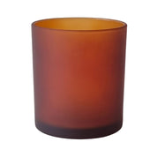 10 Pack Brown Frosted Glass Votive Tealight Candle Holders House Party Cenrepiece Xmas Wedding Decor Glass Candlestick Party Decorations Bridal Valentines Event