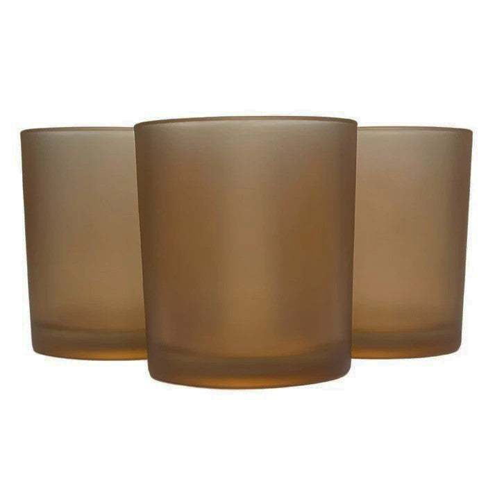 40 Pack Brown Frosted Glass Votive Tealight Candle Holders House Party Cenrepiece Xmas Wedding Decor Glass Candlestick Party Decorations Bridal Valentines Event