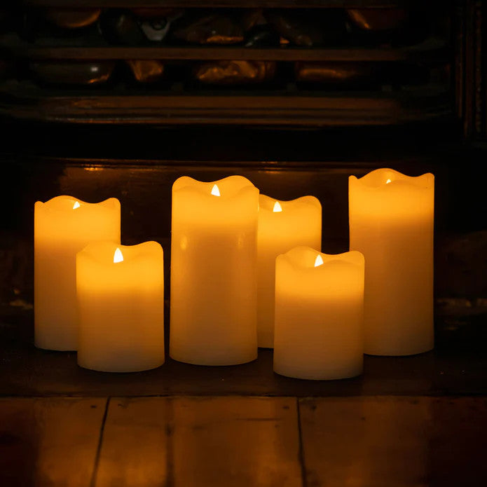 50 Pcs LED Block Pillar Candle White Flameless Safe Indoor Battery Power Party Home D�cor Wedding Xmas Table Centrepiece