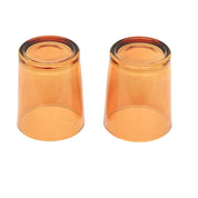 40 Pack Orange Glass Votive Tealight Candle Holders House Party Cenrepiece Xmas Wedding Decor Glass Candlestick Party Decorations Bridal Baby Shower Event