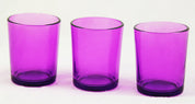20 Pack Purple Glass Votive Tealight Candle Holders House Party Cenrepiece Xmas Wedding Decor Glass Candlestick Party Decorations Bridal Valentines Event