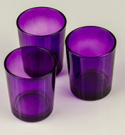 40 Pack Purple Glass Votive Tealight Candle Holders House Party Cenrepiece Xmas Wedding Decor Glass Candlestick Party Decorations Bridal Valentines Event