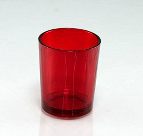 40 Pack Red Glass Votive Tealight Candle Holders House Party Cenrepiece Xmas Wedding Decor Glass Candlestick Party Decorations Bridal Valentines Event