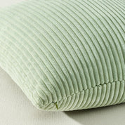 Corduroy Velvet Cushion Covers - Soft Velvet Fabric with Hidden Zipper - Stylish Mix of Green Shades, 30cm x 50cm (Pack of 4)