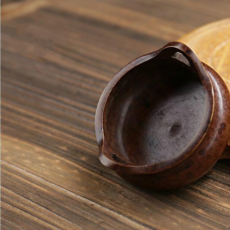 Antique Incense Burner - Pure Copper Binaural Small Indoor