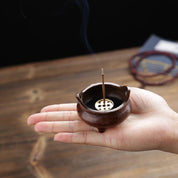 Antique Incense Burner - Pure Copper Binaural Small Indoor