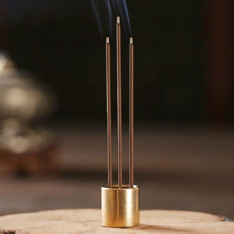 Medium Copper Nine-hole Incense Stick Plate Burner - Set of 5