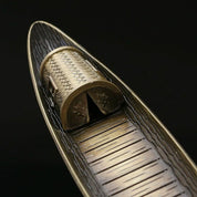 Fisherman Incense Burner with Ash Catcher and Stand - Bamboo Raft