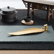 Large Sandalwood Incense Sticks with Leaf Ornaments - Gold