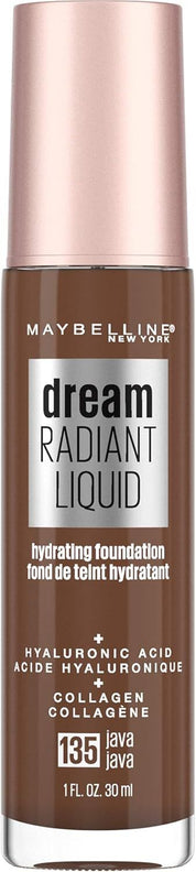 Maybelline Dream Radiant Liquid Hydrating Foundation with Hyaluronic Acid - Java 135, Java