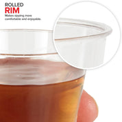 1080pcs 30ml Reusable & Disposable Plastic Shot Glasses Clear Cups Event Tastings Bulk