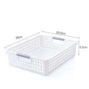 24x Premum Plastic Storage Basket Bulk w/ Grip Handles 36*25.5*8.5cm