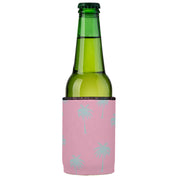 Palm Trees Aqua Pink Stubby Cooler 2-Pack - Standard