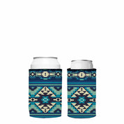 Blue Navajo Rug Stubby Cooler 2-Pack - Standard