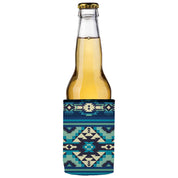 Blue Navajo Rug Stubby Cooler 2-Pack - Standard