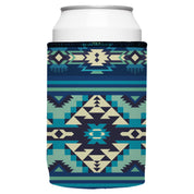 Blue Navajo Rug Stubby Cooler 2-Pack - Standard