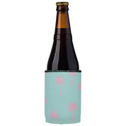 Palm Trees Pink Aqua Stubby Cooler 2-Pack - Standard