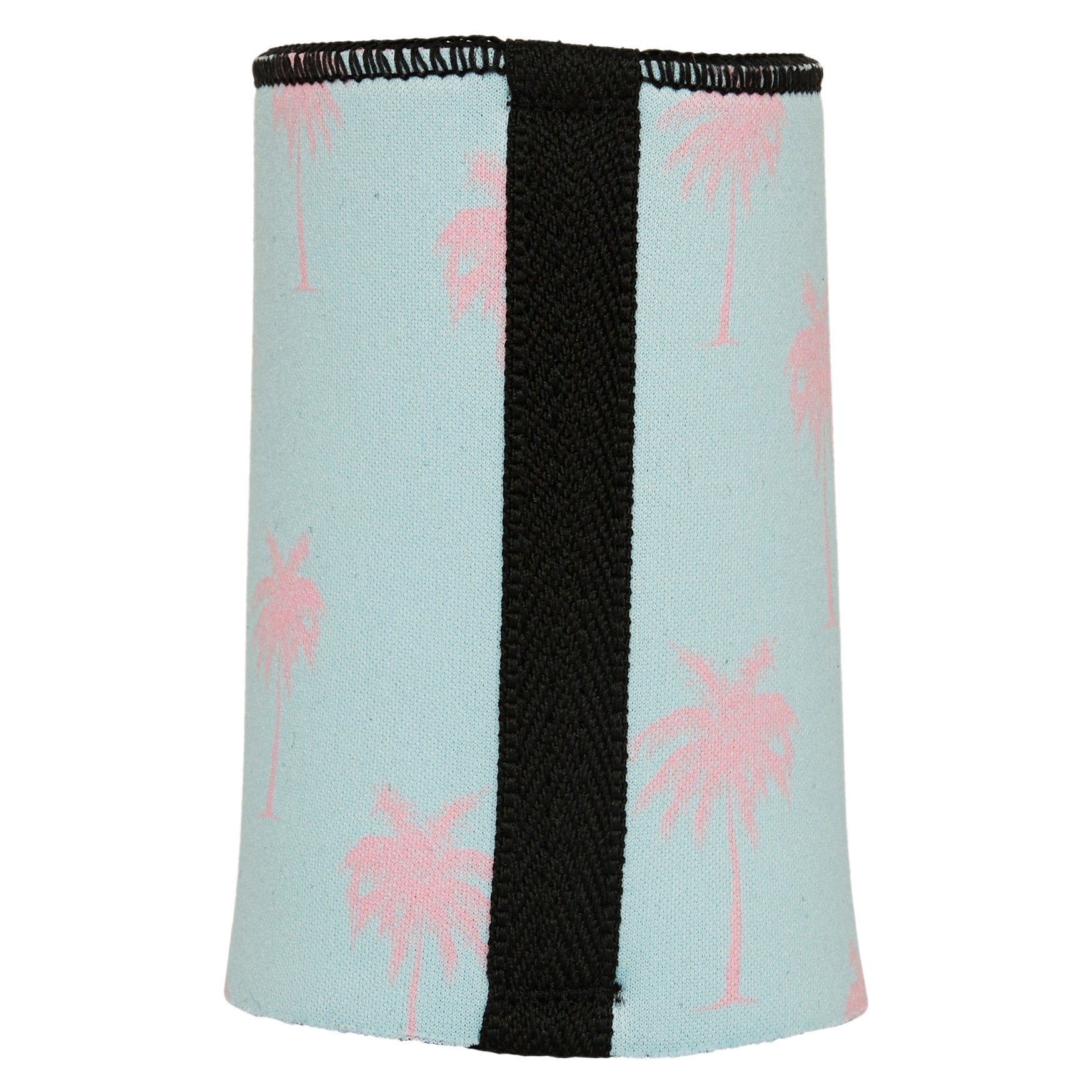 Palm Trees Pink Aqua Stubby Cooler - Standard