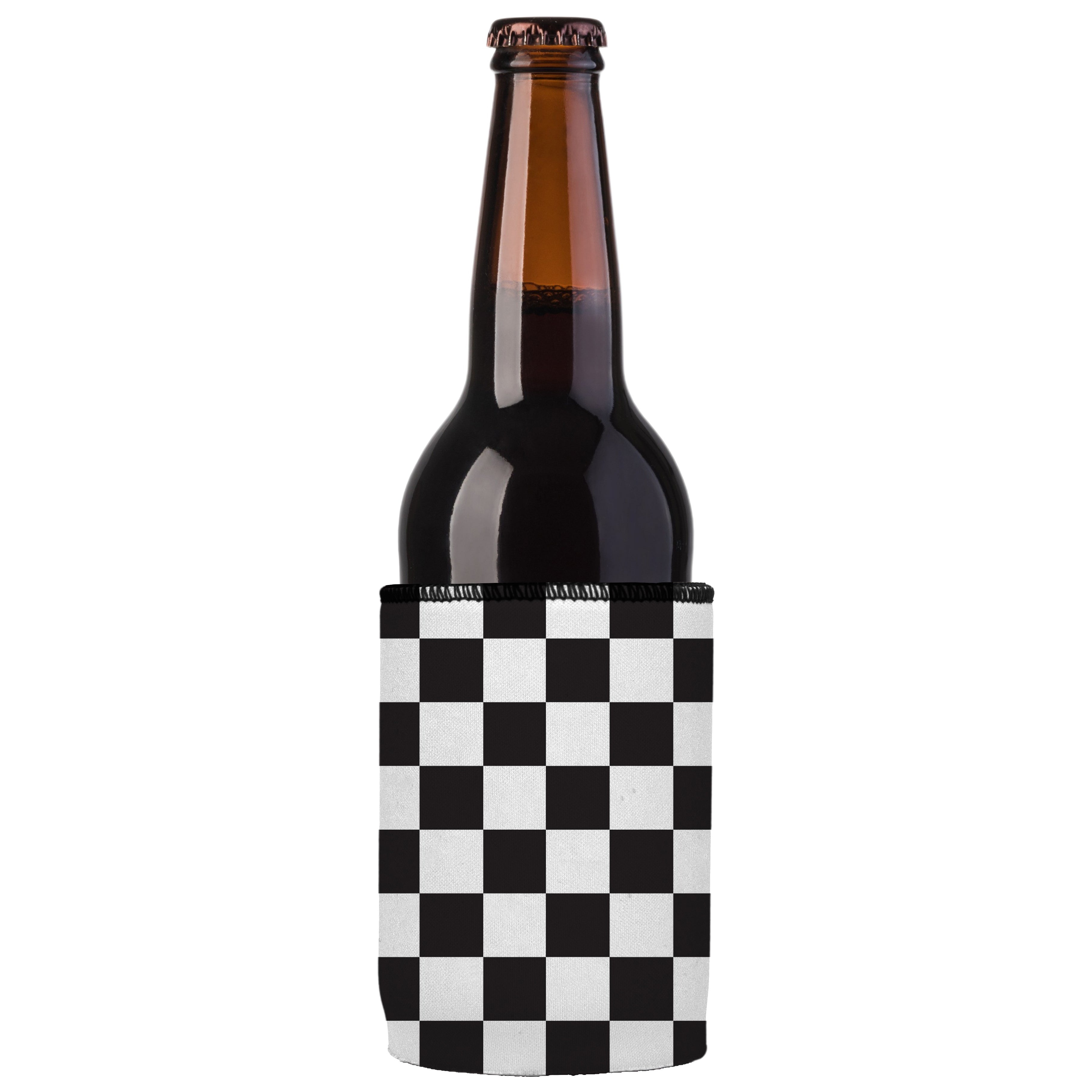 Small Checkerboard Stubby Cooler 2-Pack - Standard
