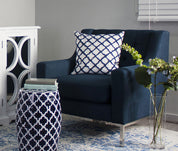 Quatrefoil Feather Cushion Moorish Embroided 50cm