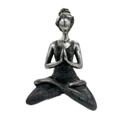 Handcrafted Yoga Lady In Black 23cm