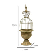 Vintage Style Elaborate Tall Cloche 66cm