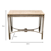 Vintage Style French Country Console Table 118cm
