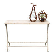 Distressed Finish French Provincial Metal Console Table 110cm