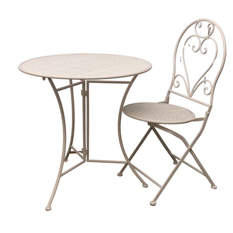 Bordeaux 3pc Setting Round Table + 2 Chairs
