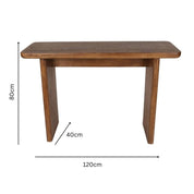 Mid-Century Style Console Table 120x80cm