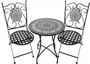 Santorini Charm 3pc Outdoor Table & Chairs Setting