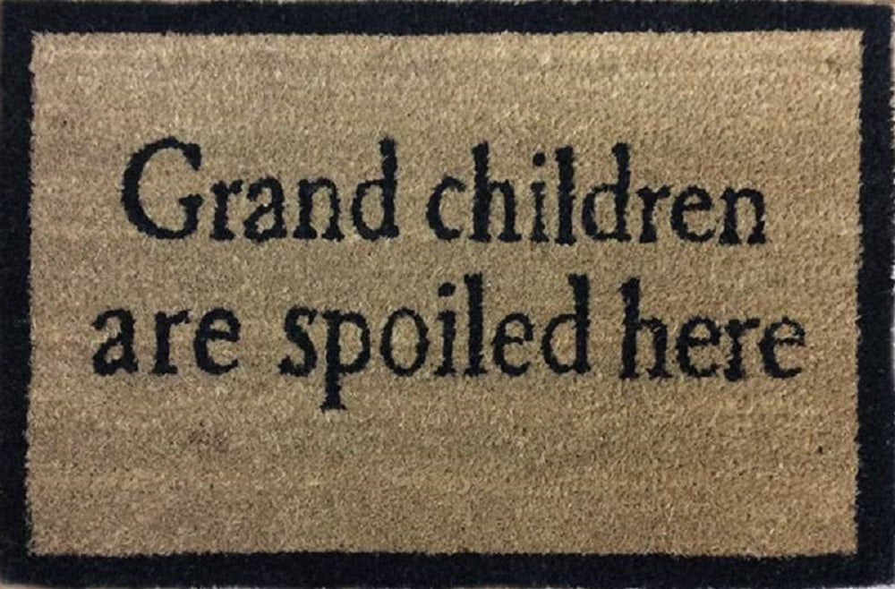 Grand Children Spoilt Here Doormat Door Mat 60x40cm