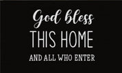 God Bless This Home Doormat Door Mat 60cm