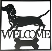 Welcome Dachshund Wall Art 40cm