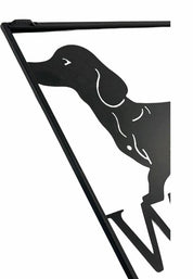 Welcome Dachshund Wall Art 40cm