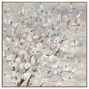 Wood Framed Blossom Canvas Wall Art 80cm