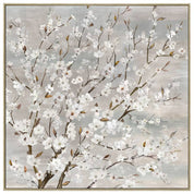 Wood Framed Blossom Canvas Wall Art 80cm