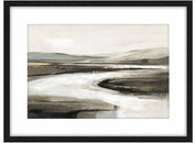 By The River Artwork Framed W Glass Front 60x80cm