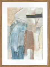 Flinders Abstract Artwork Framed W Glass Front 60x80cm