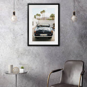 Luxury Car Artwork Framed W Glass Front 60x80cm