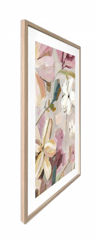 Mimi Floral Artwork Framed W Glass Front 80x120cm