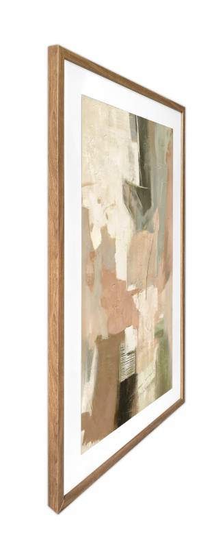 Mietta Abstract Artwork Framed W Glass Front 80x120cm