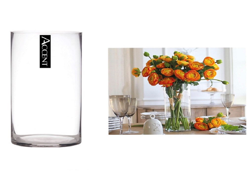 bulk 4 Glass Cylinder Vase 30cm